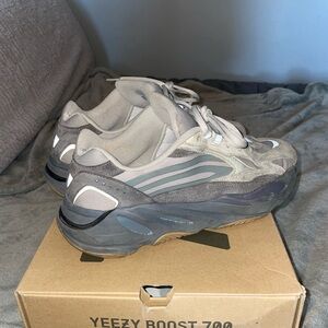Yeezy Boost 700 Sneakers in Gray and Tan
